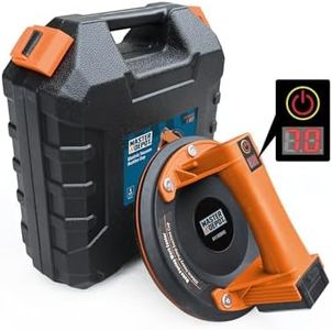 MASTER DEPOT Electric Suction Cups for Glass, 440 LBS Max Load, 8" Heavy Duty Suction Cups Lifter with 2X 2400mAh Batteries,Auto Start Pump, Display, for Lifting Glass, Tile, Metal, Wood, 8h Runtime