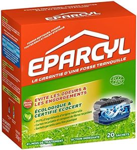 Eparcyl - 20 Sachets - Action Immédiate - 4 Mois et Demi de Traitement - Fosses Septiques - Fosses Toutes Eaux et Micro-Stations - Evite les Odeurs & les Engorgements - Ecologique & Certifié Ecocert