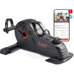 Sunny Health & Fitness Under Desk Bike, Dual Function Portable Pedal Exerciser for Home & Office, Arm/Leg Mini Bike for Seniors, Optional Magnetic, Motorized & Free SunnyFit App Bluetooth Connect