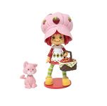 Boss Fight Studio Strawberry Shortcake with Custard the Kitten, Premium Collectible Action Figure – Highly Articulated Fruity Scented Figurine with Accessories, Interchangeable Parts, and Stand – 1:12