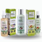 Nature Nuskha Hair Mist Protein Rich with Onion & Bhringraj Extracts for Hair Growth & Thickening Scalp Spray, Hair Fall & Dandruff Control (Mist+ Oili Plus + Onion Shampoo)