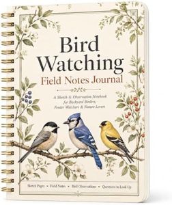 Fynora Bird Watching Journal, A5 Spiral Field Notes Notebook
