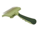 Coastal Pet Safari Dog Self-Cleaning Slicker Brush - Dog Deshedding Brush - Prevents Mats and Tangled Hair - For Dogs with Short or Long Hair - Large - 8" x 4.5"