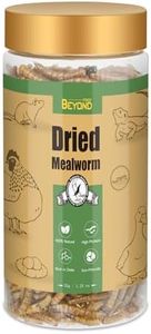 BeyondFeed™ Dried Mealworms - Premium High-Protein Feed for Chickens, Ducks, Birds, Reptiles, Fish, Hamster, Turtles and More 1 Bottle (35g/ 1.23oz)