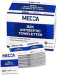 (Pack of 200) Antibacterial Hand Sanitizer Wipes and Swabs Individual BZK Single-Use Packets Clinically Proven, Kills Bacteria and Germs by MEDca