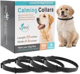 Calming Collar for Dogs,4 Packs Dog Pheromone Calm Collars,Relief Anxiety Stress Separation Lasts 60 Days,Relieve Bad Behavior,25 Inches Size Flexible Adjustable for All Small Medium and Large Dog (A)