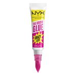 NYX Professional Makeup The Brow Glue Crazy Lift, Brow Lamination Gel, 24H Strong Hold, Built-In Styling Comb, Non-Crunchy Laminated Brows, Shade: Transparent