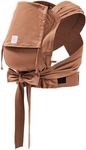 Stokke Limas Carrier, Terracotta (OCS) - Newborn Half-Buckle Baby Carrier - Three Carrying Options - Safe from Birth & Up to 33 lbs