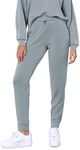 ODODOS Women's Modal Soft Jogger Pants with Pockets Adjustable Shockcord High Waist Sweatpants Casual Lounge Pants, Grey Blue, Small