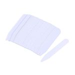 Healifty 200pcs Collar Stays Plastic Collar Stay Bones Stiffeners for Mens Shirt