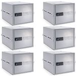 Lockabox One™ Business Bundle | 6 pack | Lockable storage box for healthcare, offices, clinics and schools (Opal White)