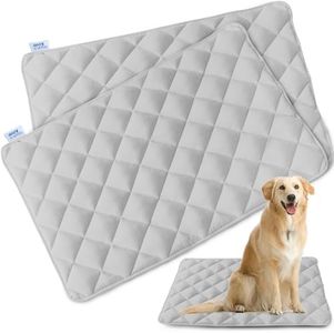 Dog Crate Pad 2 Pack (30" x 19"), Soft Dog Crate Mat with Anti-Slip Bottom, Machine Washable Kennel Pad, Crate Mats for Dog Cages, Dog Bed for Crate, Fits 30 Inch Dog Crate, Grey