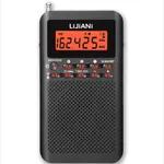 NOAA Weather AM FM Radio Portable Battery Operated by 2 AA Batteries with Stereo Earphone, LCD Display Digital Alarm Clock Sleep Timer,Best Reception,Built in Speaker Best Sound Quality(Black)