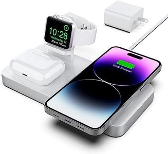 Magnetic Wireless Charger, Boaraino 3 in 1 Wireless Charging Station Compatible with iPhone 15/14/13/12 Series, Apple Watch 9/8/7/6/SE/5/4/3, AirPods 2/3/Pro