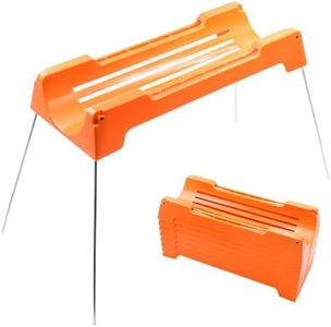 10Ft RV Sewer Hose Support, Sewer Hose Support Kit,Foldable Metal Support Bracket with Different Heights Works Over Uneven Terrain, Easty to Drain, Stable and Durable