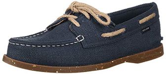 Sperry Womens A/O 2-Eye Boat Shoe, Navy Hemp, 5 M US Women