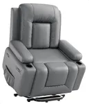 GarveeHome Power Lift Recliner Chair - Heat and Massage, Adjustable Back and Legs, PU Leather Electric Lift Chair Designed for The Elderly and People with Mobility impaired