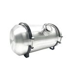 JSD AUTO PARTS 3.25 Gallons Aluminum Gas Tank/Fuel Tank Center Fill 8 x16 inch Spun 1/4 NPT Outlet