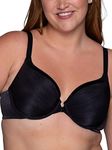 Vanity Fair Women's Illumination Front Closure Bra, 3-Way Convertible Staps, Lightly Lined Cups Up to Dd, Opaque, Black, 36B