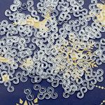 240 Pieces S Clips Loom Bands Clips Rubber Band Kit Plastic Connectors for Weaving Necklace Jewelry Accessories Craft Making (Clear)