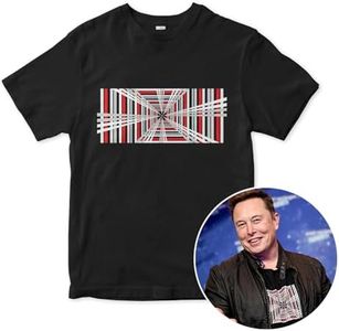 Dream Shirts Elon Musk Tesla Plaid Mode T-Shirt (L) Black