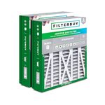 Filterbuy 24.5x27x5 Air Filter MERV 8 Dust Defense (2-Pack), Pleated HVAC AC Furnace Air Filters for Trane, American Standard, Honeywell, and Accumulair (Actual Size: 24.06 x 26.13 x 4.97 Inches)