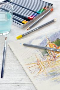 Faber-Castell Goldfaber Aqua Watercolour Pencils, 24-Color Tin Set