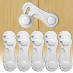 10 Pack Cupboard Locks for Children, Child Locks for Kitchen Cupboards, Easy-to-Install Baby Proof Cupboard Locks, Suitable for Cabinets, Drawer, and Fridge Door Locks