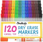 120 Classroom Dry Erase Markers Bulk - White Board Markers Dry Erase, Whiteboard Markers - Erasable, Low Odor, Chisel Tip Dry Erase Marker - School Supplies, Class Set for Kids - 12 Colors