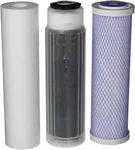 CFS – Reverse Osmosis Deionization (RODI) Filter Kit (Sediment Cartridge, Carbon Block Cartridge, Mixed-Bed Deionization Cartridge) Compatible with RO/DI Filter Models – Replacement Filter Kit