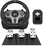 Steering Wheel for PC,Racing Wheel PXN V9 Driving Wheel 270/900 Degree Vibration Gaming Steering Wheel with Shifter and Pedal for PlayStation 4,PC,Xbox One,Xbox Series S/X,Nintendo Switch,PS3