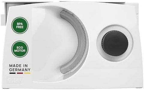 ritter markant 05, affettatrice elettrica con Motore Eco, Made in Germany, 65 W, Plastica, Bianco