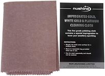 Nushine Gold, White Gold & Platinum Cleaning Cloth (Large 44 x 31.5cm) - Contains Special Impregnation