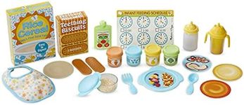 Melissa & Doug Mine to Love Mealtime Play Set (Doll Feeding Accessories, 24 Pieces)