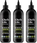 Chefs Life Organic Avocado Oil - Organic Avocado Oil For Cooking, Avocado Oil Organic, Vegetable Oil, 100% Pure, Single Origin, Non GMO - 16.9 Fl Oz Squeezable Bottle (3 Pack)