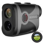 BORNKU Golf Range Finder with Slope Switch On/Off, 1100 Yards, Rechargeable Battery, ±0.5yard Accuracy Rangefinder with Flag Lock Vibration, Legal for Tournament Play, Magnetic Suction, Carrying Case