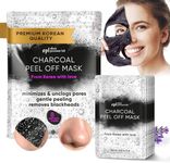 Charcoal Face Mask Peel Off for Women, Men - Blackhead Remover Mask - Charcoal Peel Off Face Mask Skin Care - Korean Skin Care Mask - Black Head Remover for Face - Deep Pore Mask - Face Masks Skincare