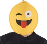 Dress Up America Face with Tongue emoticon Mask for Kids, Funny Head Mask Accessory (one size)