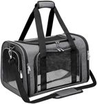 LEHNI Soft-Sided Cat/Dog/Pet Carrier, Collapsible Pets Travel Carriers