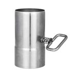 OTOfire Stove Pipe Set Chimney Pipe, Straight Chimney and Elbow Pipe 2 Pcs (Short Damper)