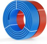 VEVOR PEX Pipe 3/4 Inch, 2 x 100 Feet Non-Oxygen Barrier PEX-A Flexible Pipe Tubing for Potable Water, for Hot/Cold Water & Easily Restore, Plumbing Applications with Free Cutter, Blue & Red