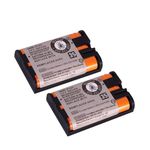 2PCS HHR-P107 NI-MH 3.6V Rechargeable Battery 650mAh for Panasonic Cordless Phone Original New Rechargeable Battery