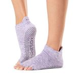 ToeSox Women's Low Rise Half Toe Grip Non-Slip for Ballet, Yoga, Pilates, Barre Toe Socks