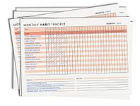 alterEgo Monthly Habit Tracker with Goals for Self-Improvement and Building Habits(Pack of 12) (A4 Size)