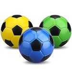 13CM Foam Mini Footballs for Kids Adults, Soft Squishy Slow Rising Football Goal Toys for Goal Sets, Swimming Pool Beach Balls, Indoor Outdoor Sport Gift (Rainbow)