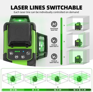 Huepar 360° Laser Level with Adjustable Tripod – Precision Tool