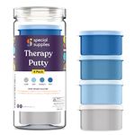 Special Supplies Therapy Putty for Kids and Adults - Resistive Hand Exercise Stress Relief Therapy Putty Kit, Set of 4 Strengths, Three Ounces of Each Putty