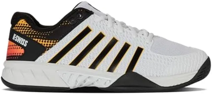 K-Swiss Men's Express Light Pickleball Shoe, White/Daffodil, 9.5 W