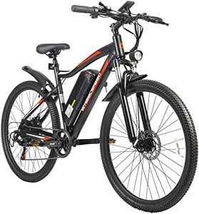 Wheelspeed 27.5" Electric Bike for Adults, 48V 11.6Ah & 500W Motor Electric Bicycle, 91km Range & 32km/h Long Range Electric Mountain Bike with Lockable Suspension, 7-Speed Commuter E-Bike