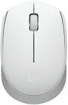 Logitech M171 Wireless Mouse for PC, Mac, Laptop, 2.4 GHz with USB Mini Receiver, Optical Tracking, 12-Months Battery Life, Ambidextrous - Off White